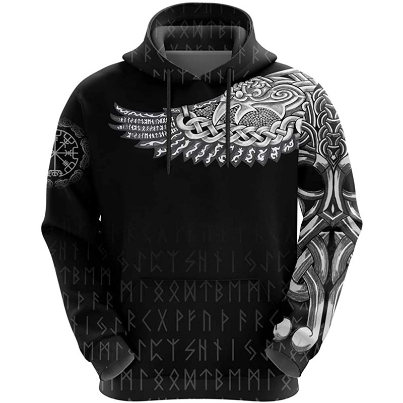 Viking Mythology Totem Hoodie