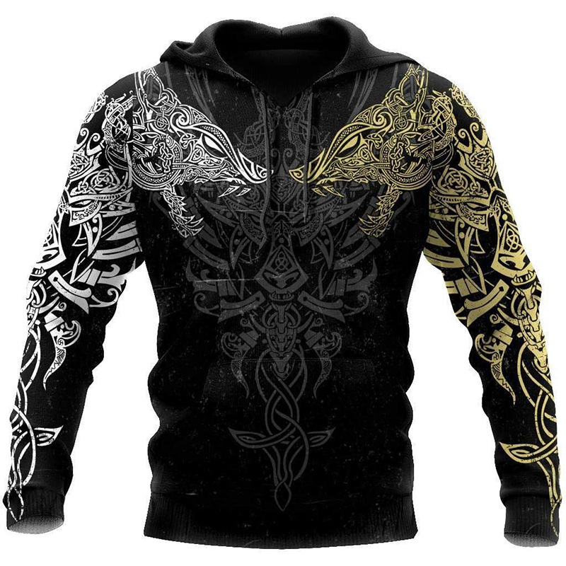 Viking Mythology Totem Hoodie