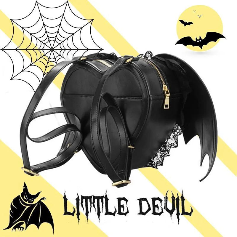 Little Devil Black Wings Backpack