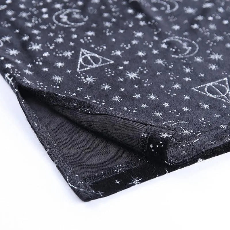Starry Sky Moon Chic Sling Dress