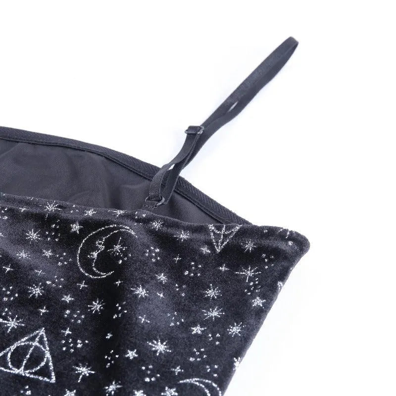Starry Sky Moon Chic Sling Dress