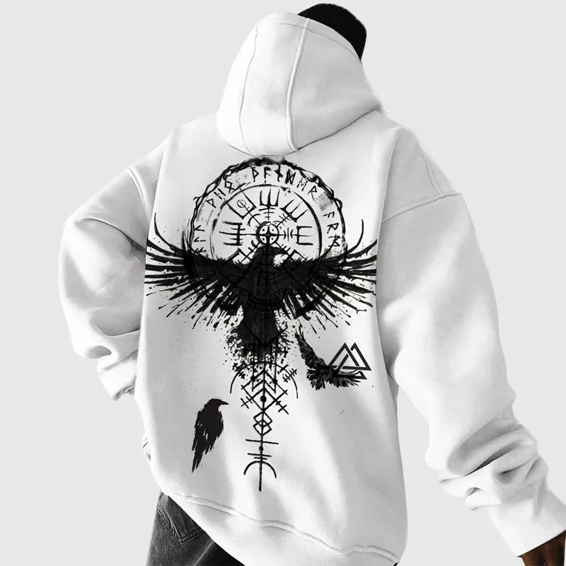 Viking Totem Zip Up Hoodie