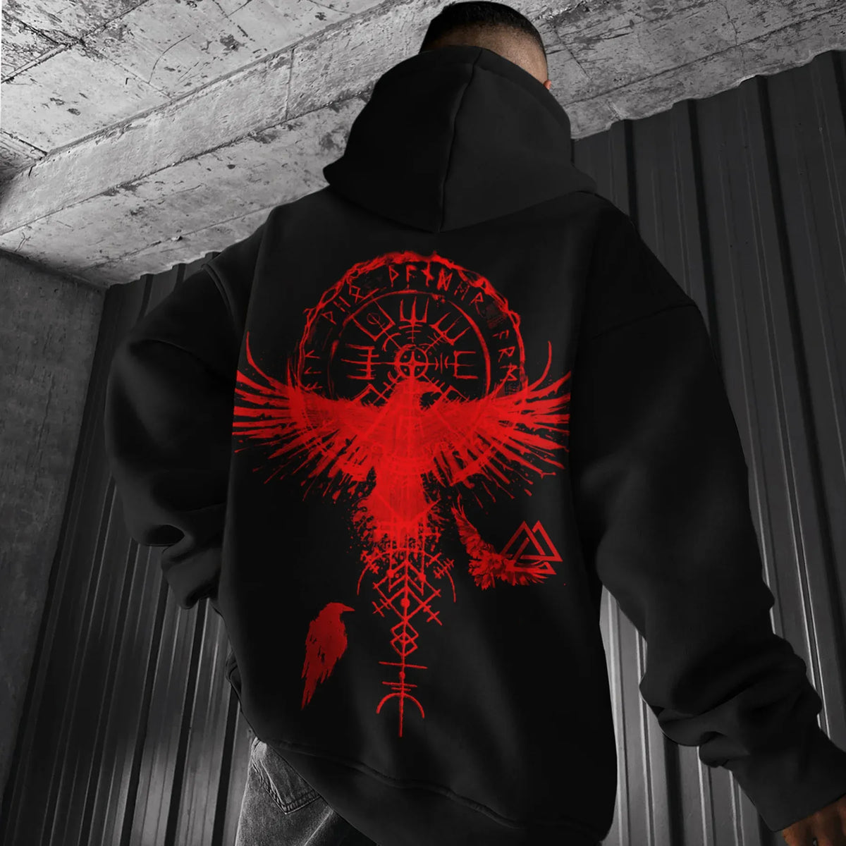 Viking Totem Zip Up Hoodie