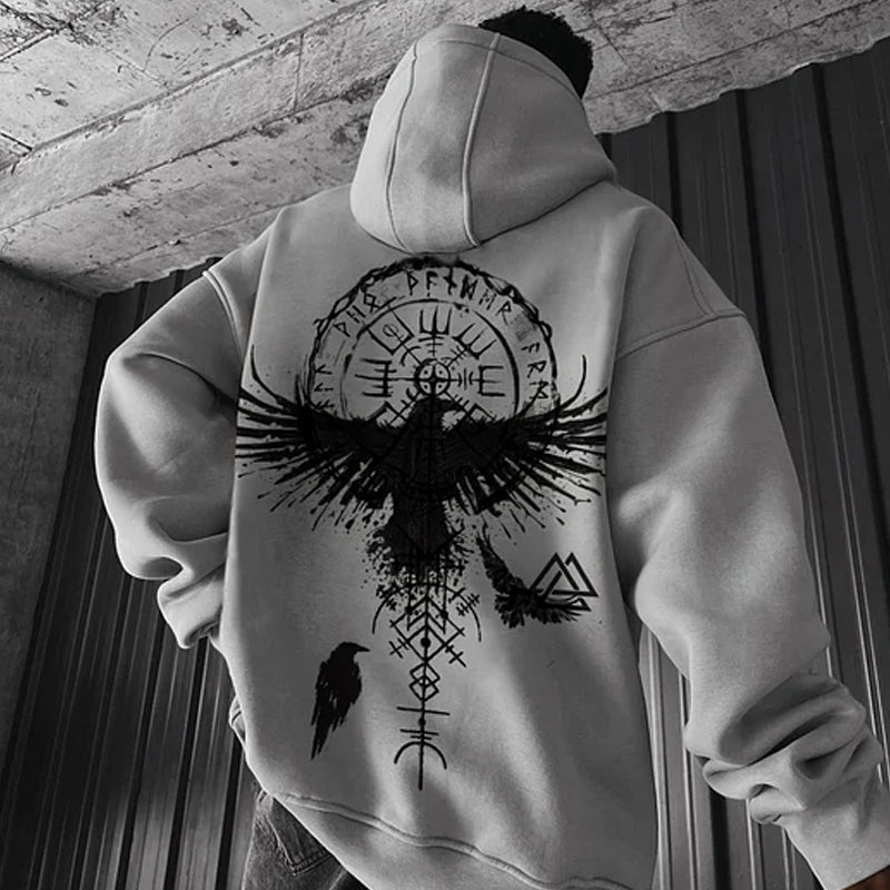 Viking Totem Zip Up Hoodie