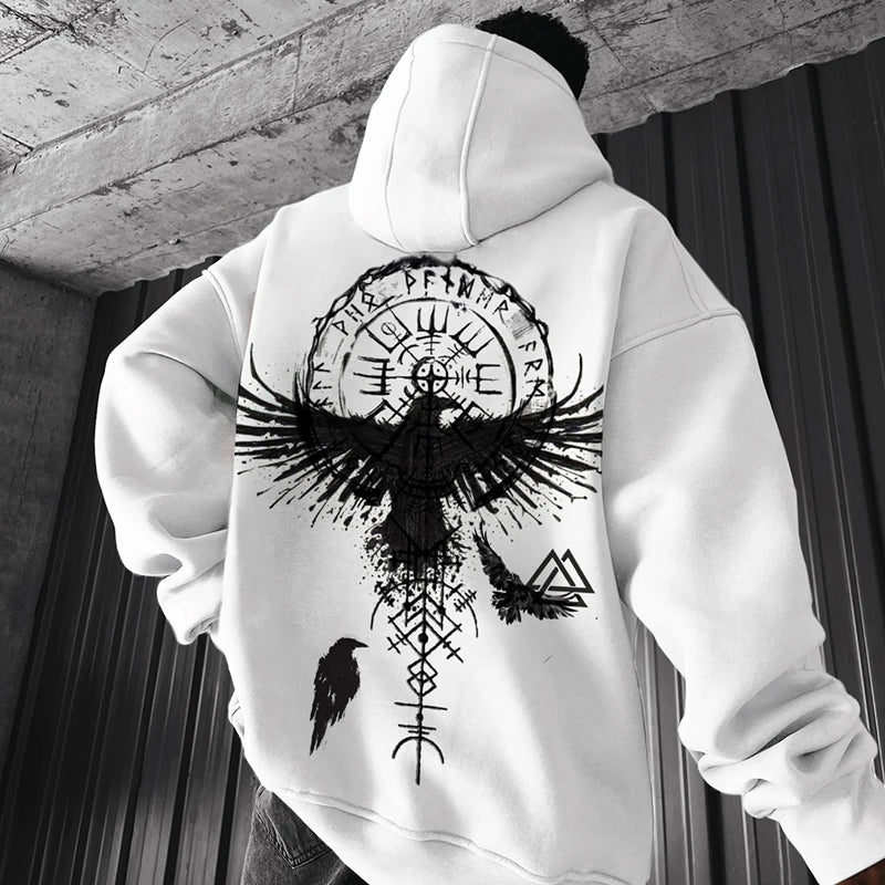 Viking Totem Zip Up Hoodie