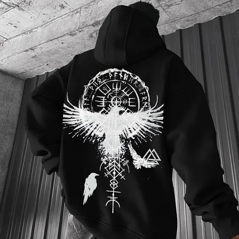 Viking Totem Zip Up Hoodie