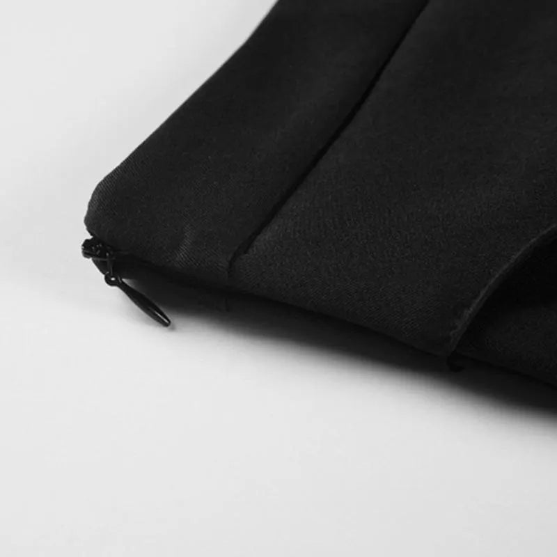 High Waist Chain Hollowed Out Tight Skirt