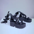 "Crazy" Strapped Sandals