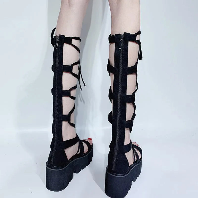 "Crazy" Strapped Sandals