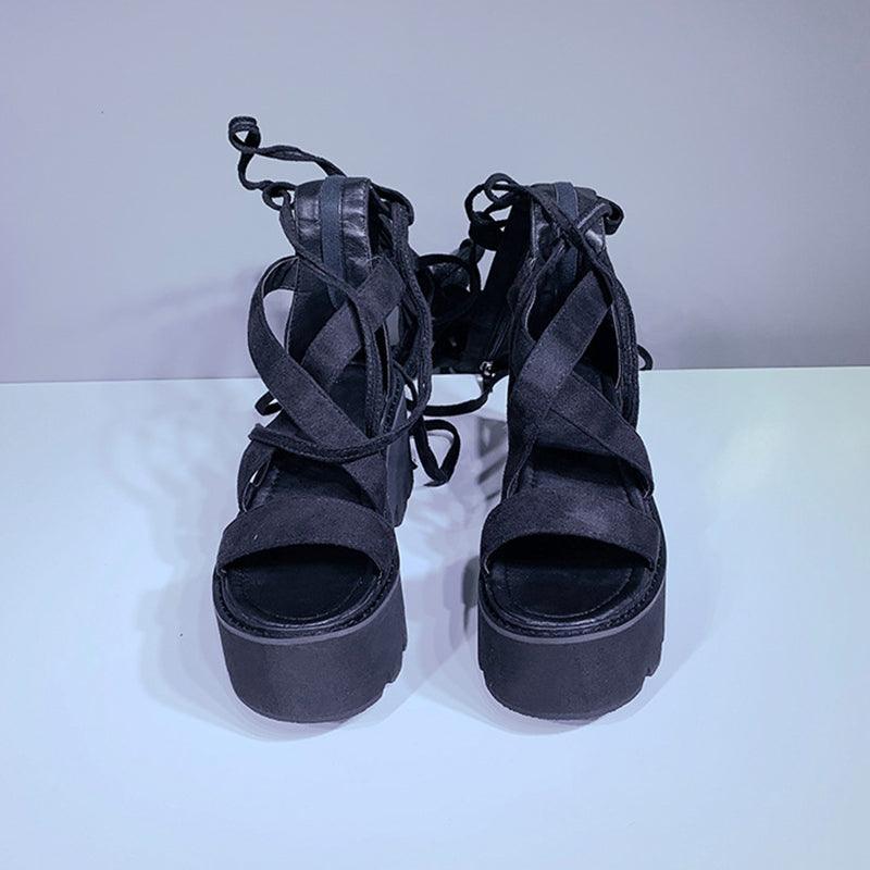 "Crazy" Strapped Sandals