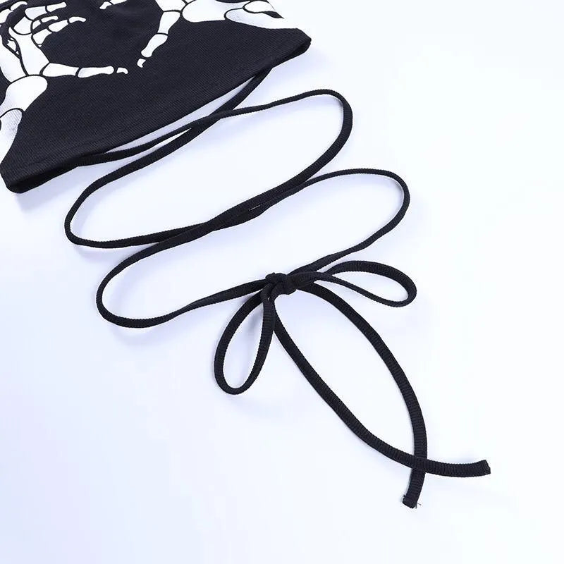 Slim-fit Halter Print Top