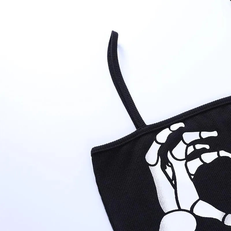 Slim-fit Halter Print Top