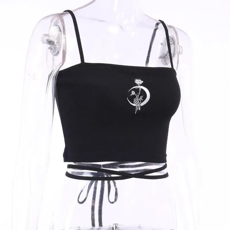 Slim-fit Halter Print Top