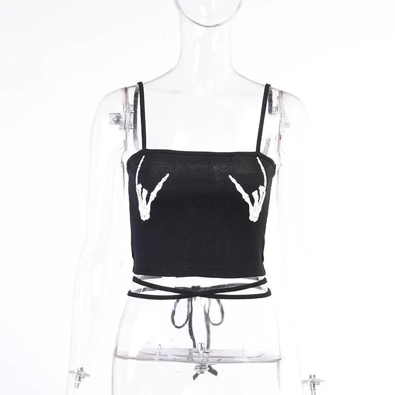Slim-fit Halter Print Top