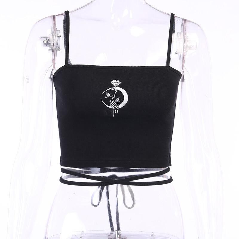 Slim-fit Halter Print Top