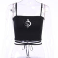 Slim-fit Halter Print Top