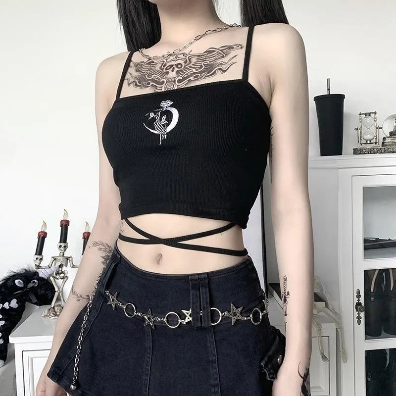 Slim-fit Halter Print Top