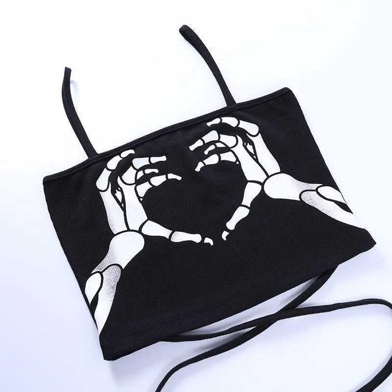 Slim-fit Halter Print Top