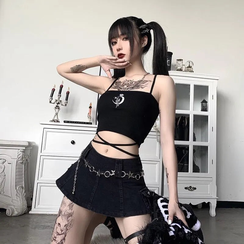 Slim-fit Halter Print Top