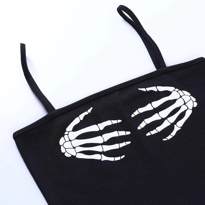 Slim-fit Halter Print Top