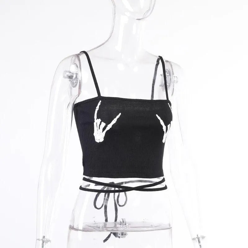 Slim-fit Halter Print Top
