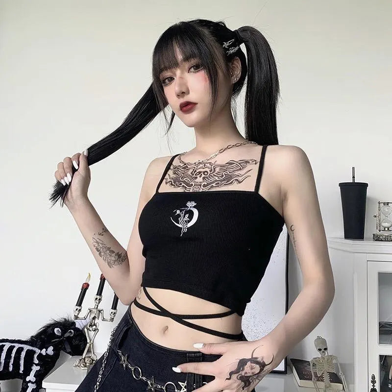 Slim-fit Halter Print Top