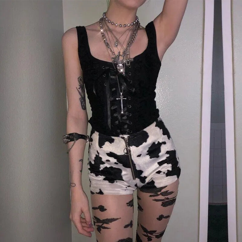 Lace Up Corset Top