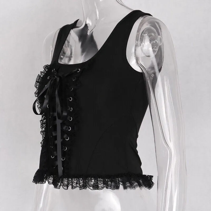 Lace Up Corset Top