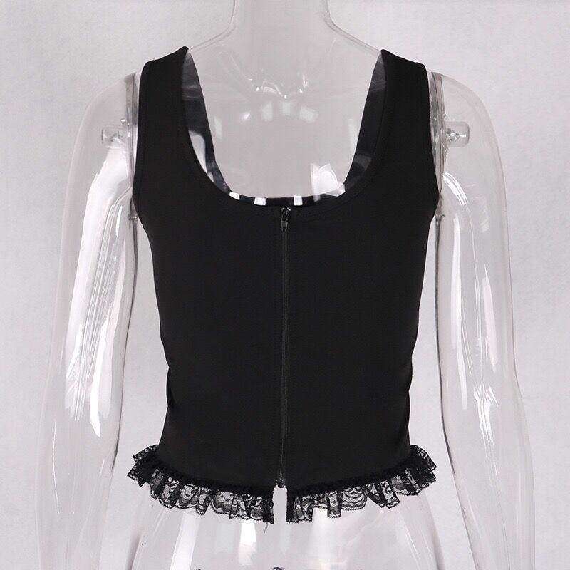 Lace Up Corset Top