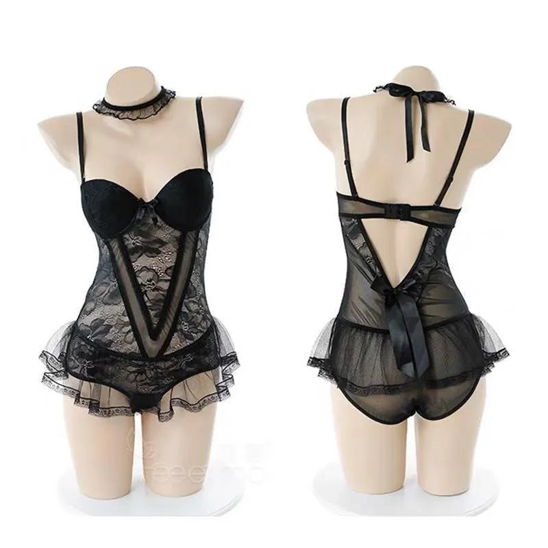 Black Lace Bustier