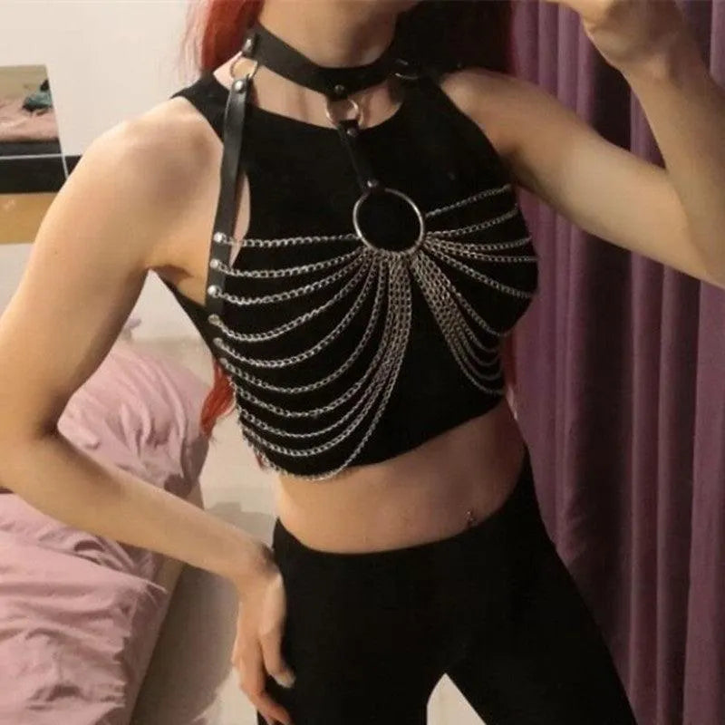 Bondage Chains Harness