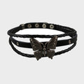 Dark Butterfly Rock Collar Choker