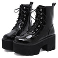 Leather High Heels Boots