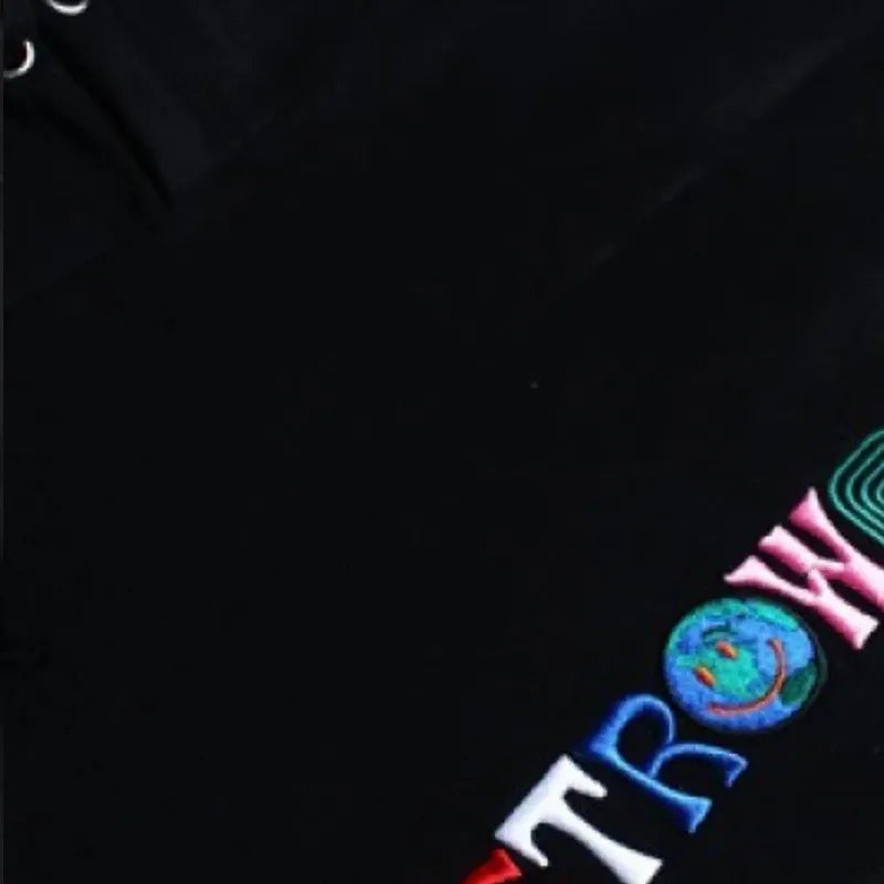 Colorful Letter Print Hoodie