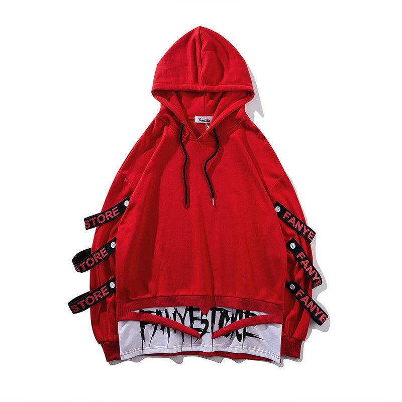 Street Style Trendy Splicing Thick Hoodie