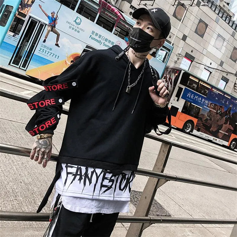 Street Style Trendy Splicing Thick Hoodie