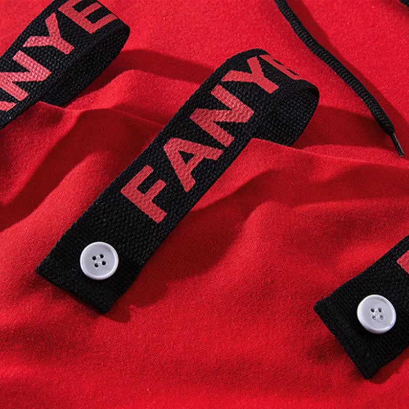 Street Style Trendy Splicing Thick Hoodie