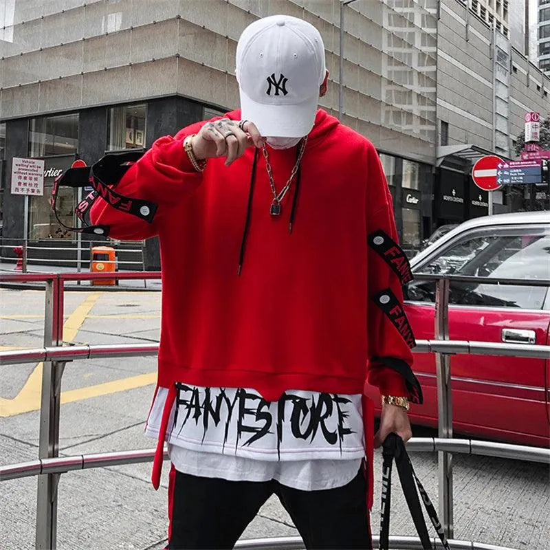 Street Style Trendy Splicing Thick Hoodie