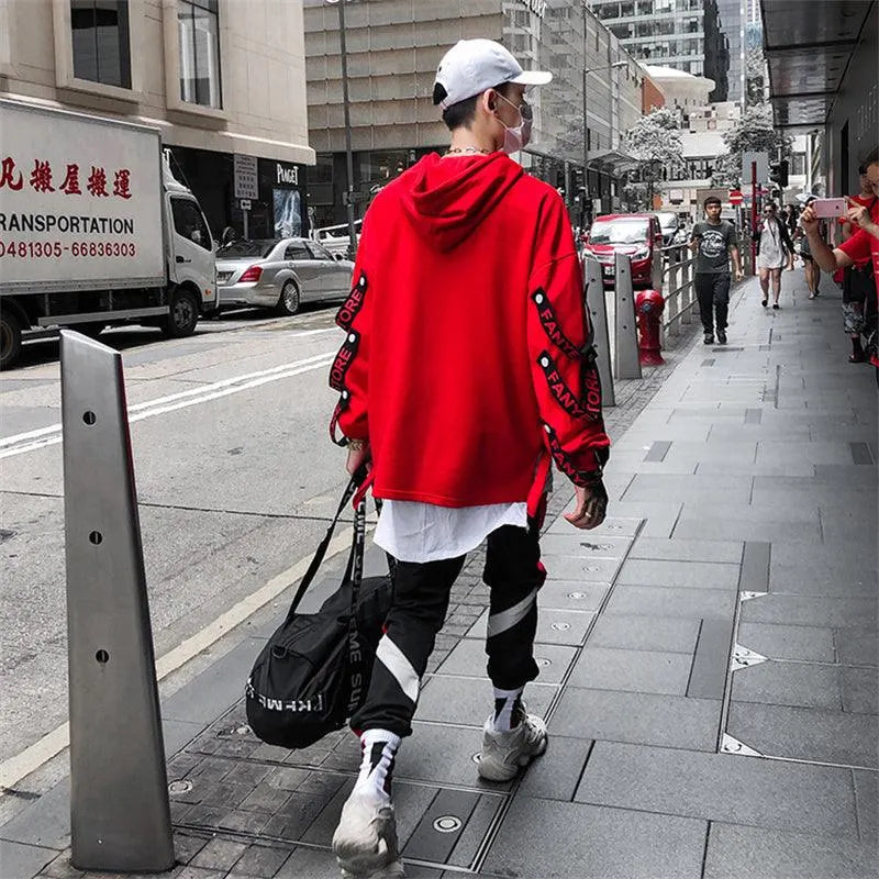 Street Style Trendy Splicing Thick Hoodie