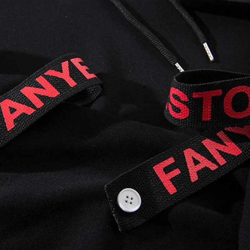 Street Style Trendy Splicing Thick Hoodie
