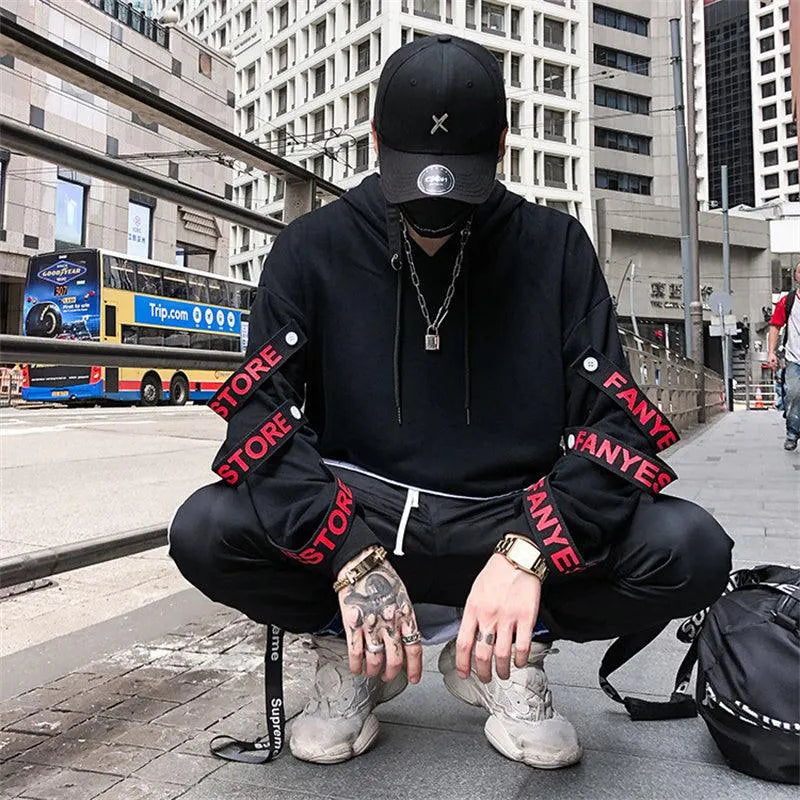 Street Style Trendy Splicing Thick Hoodie