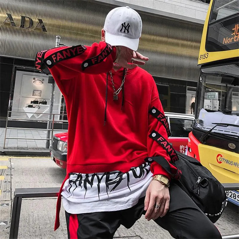 Street Style Trendy Splicing Thick Hoodie