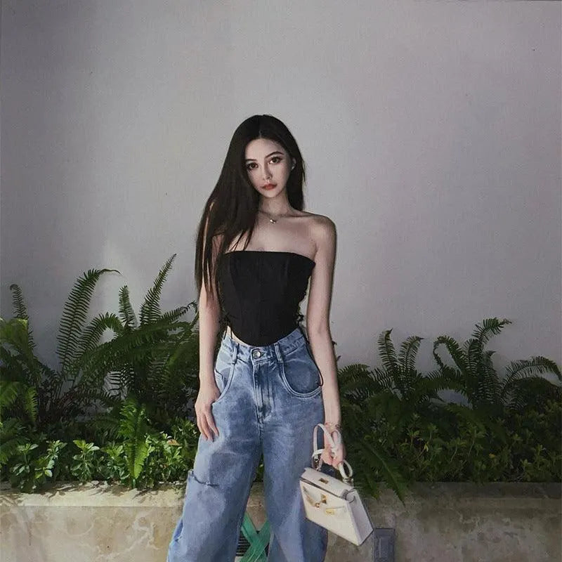 Just Go With Corset Top