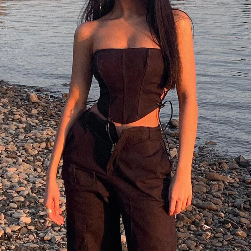 Just Go With Corset Top