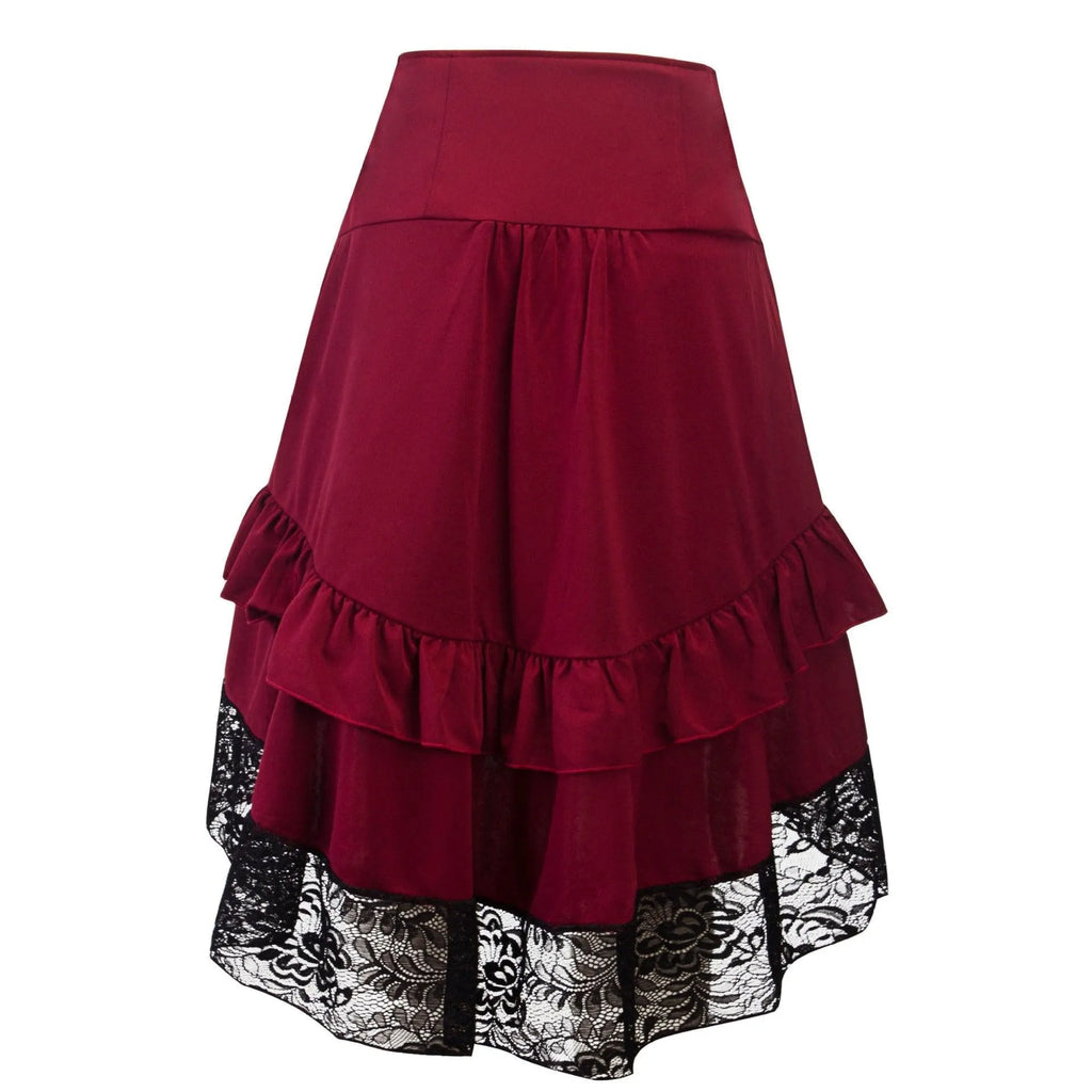 Irregular Lace Skirt