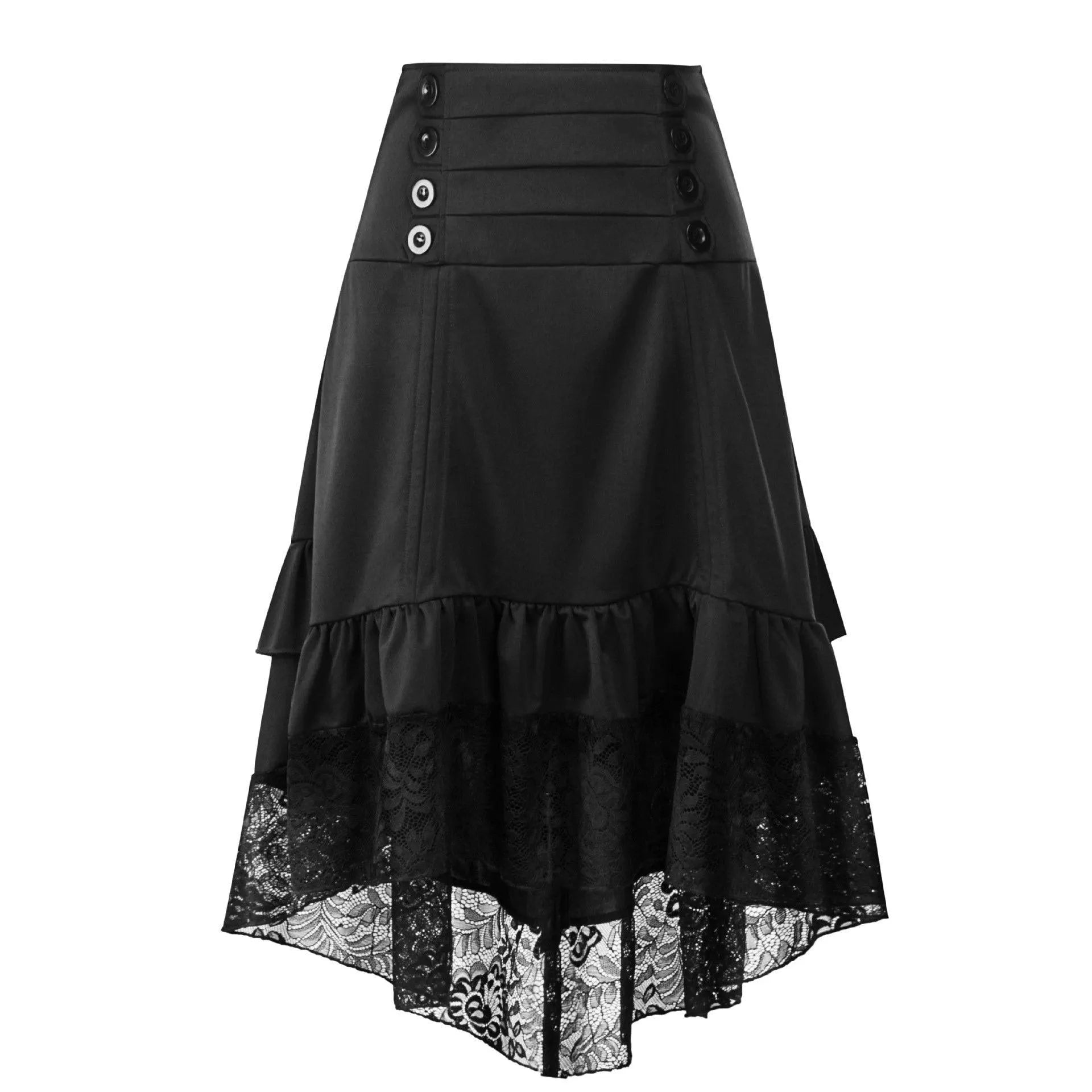 Irregular Lace Skirt