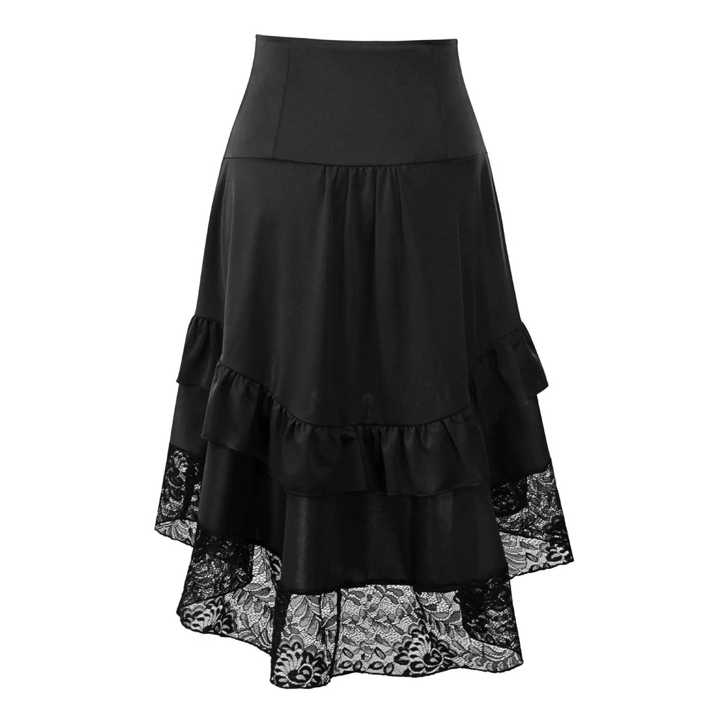 Irregular Lace Skirt