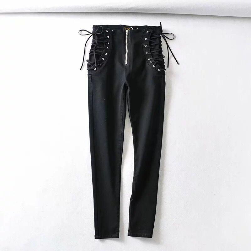 Lace Up Back Pants