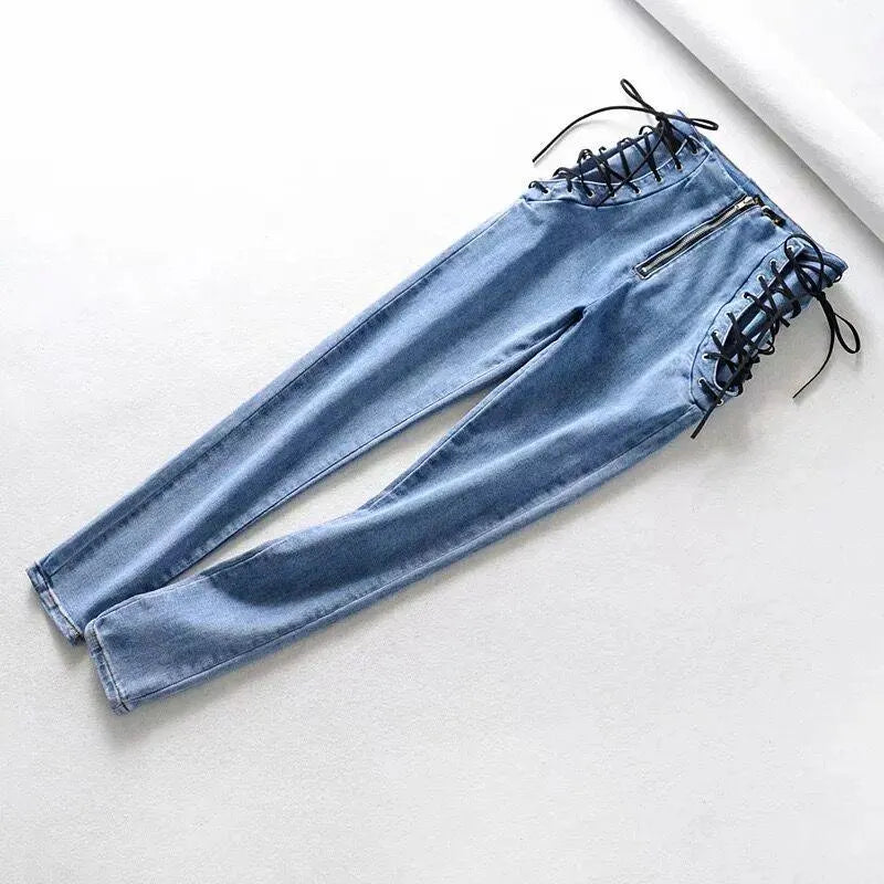 Lace Up Back Pants