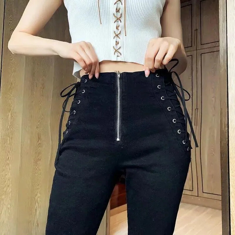 Lace Up Back Pants